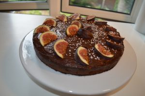 Torta al cioccolato e fichi