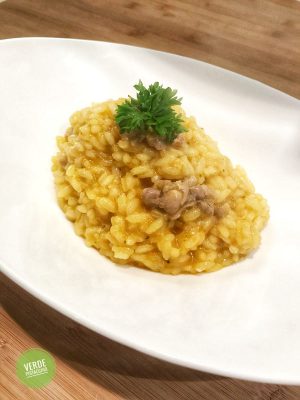 Risotto allo Zafferano e Salsiccia