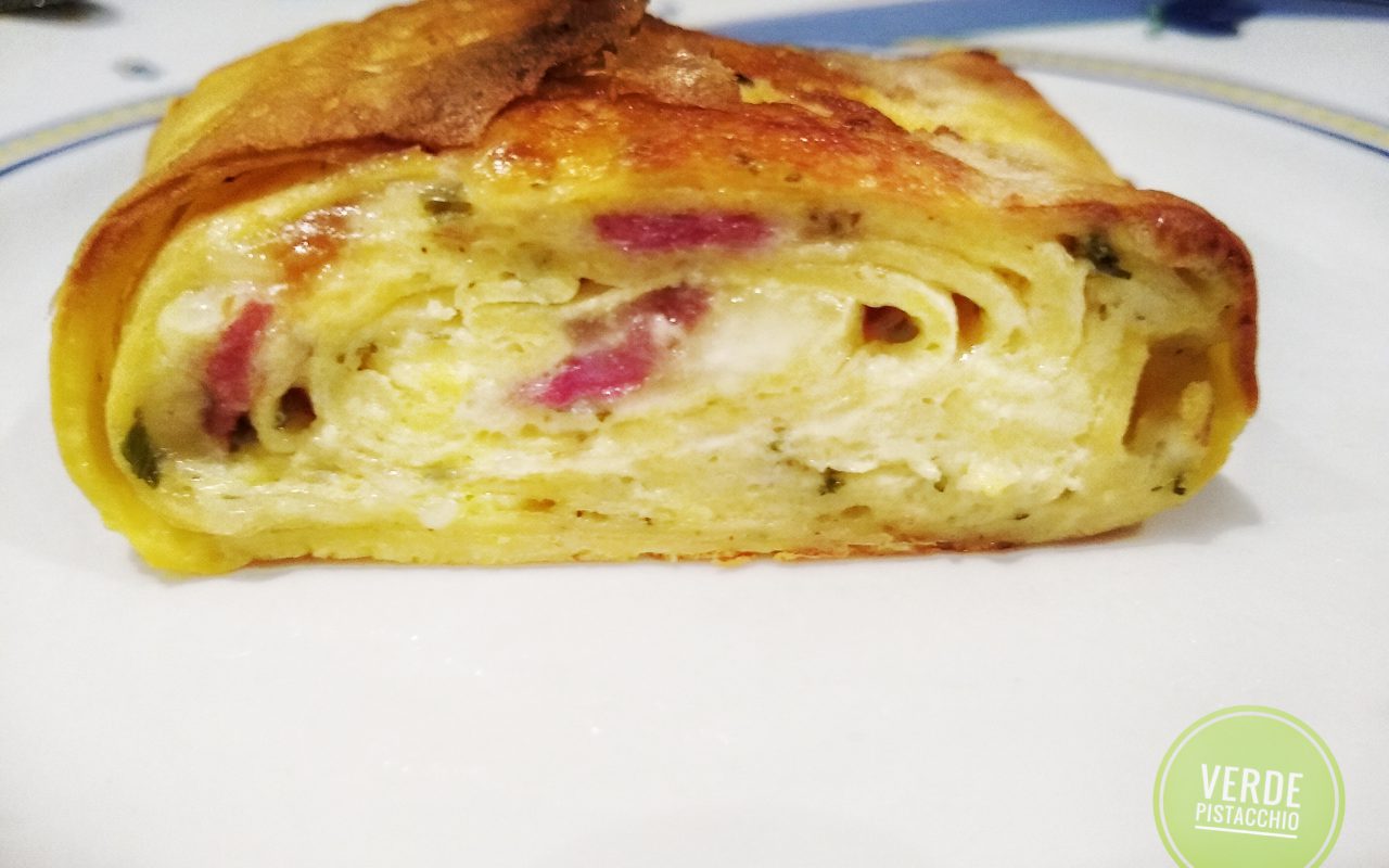 Rotolo di Frittata in Padella