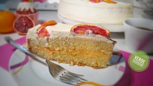 Torta con Crema alle Arance Rosse di Sicilia